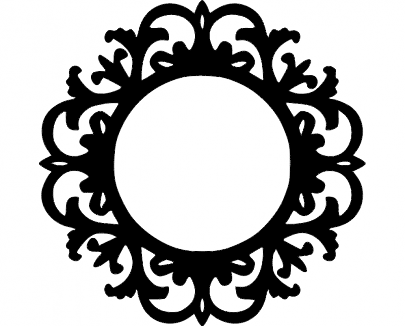 Mirror Frame Free DXF File Free Vectors