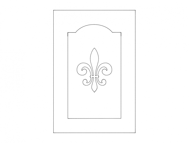 Door Design Clean Simple Free DXF File Free Vectors