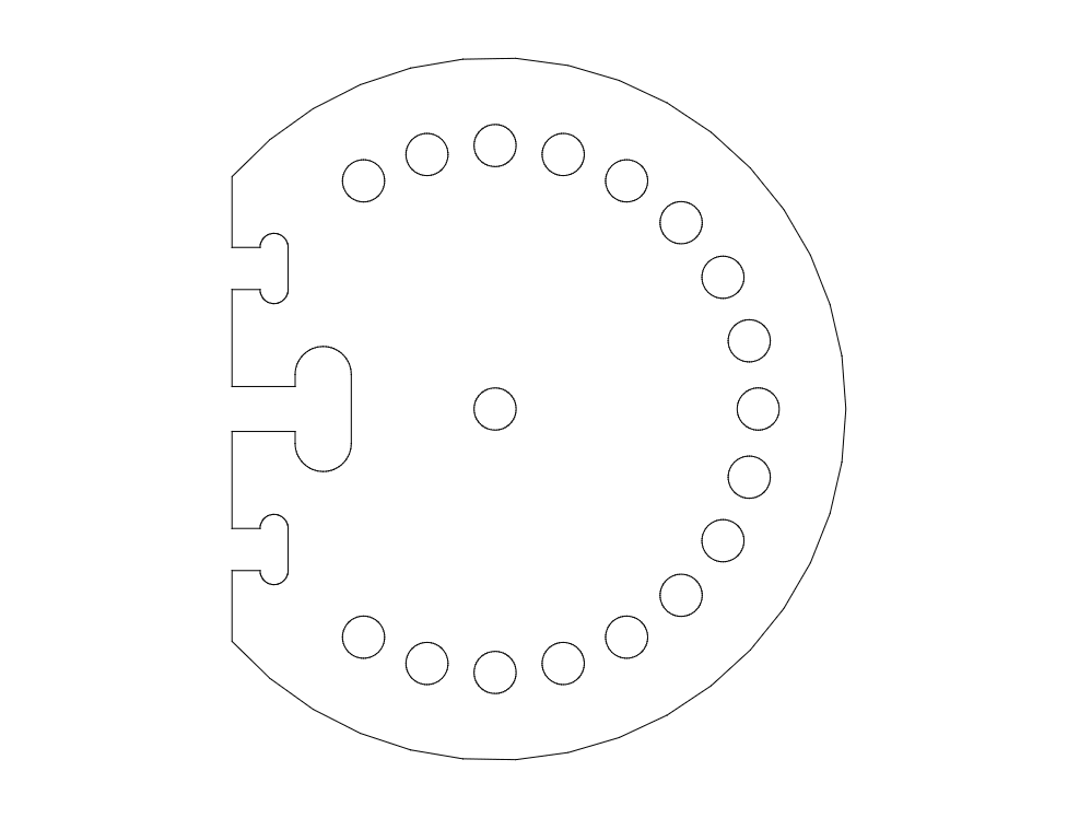 Angle Mount Base Free DXF File Free Vectors
