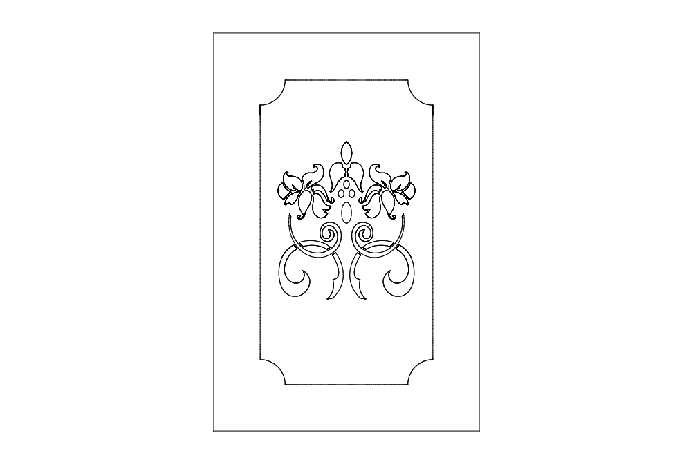 Door Design Free DXF File Free Vectors