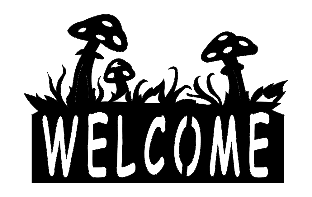 Mushroon Group Welcome Free DXF File Free Vectors