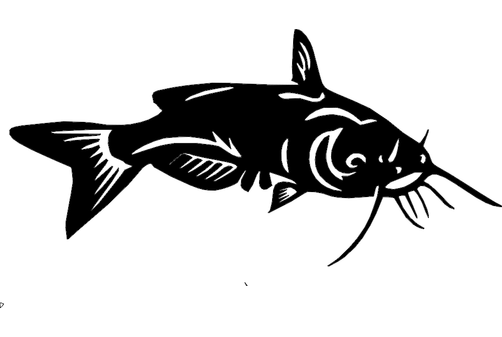 Catfish Free DXF File Free Vectors