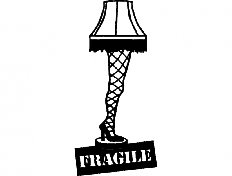 Leg Lamp Free DXF File Free Vectors