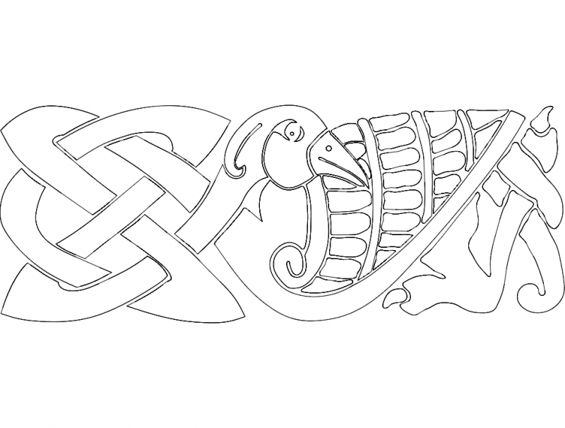 Bird Design Free DXF File Free Vectors