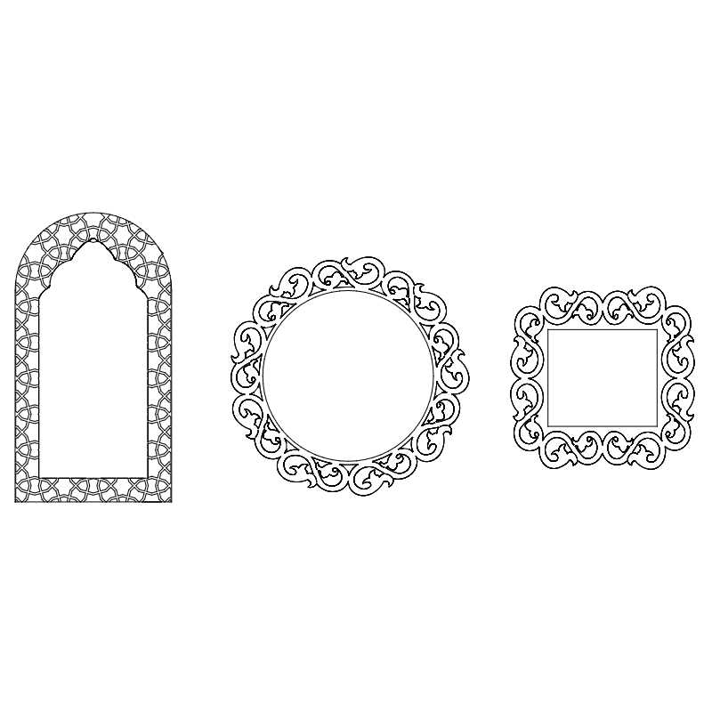 Ayna Seccade Free DXF File Free Vectors