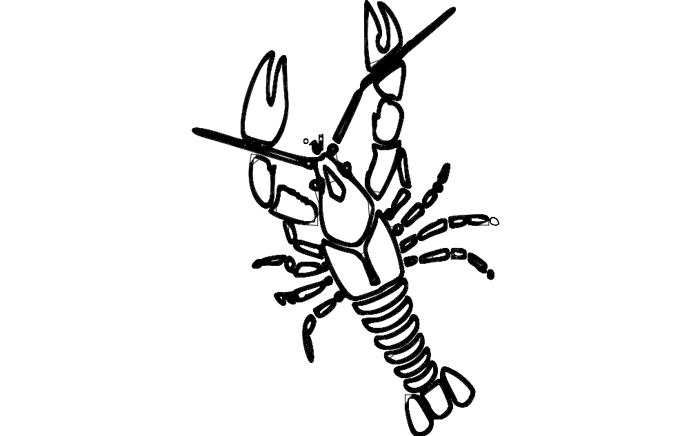 Crawfish Free DXF File Free Vectors