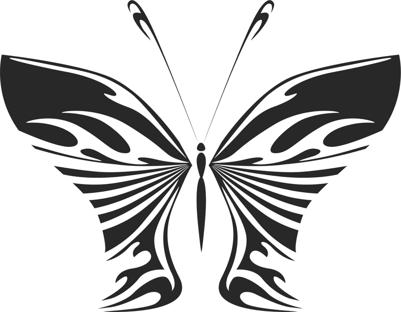 Butterfly Vector Art Illustration Free DXF File Free Vectors