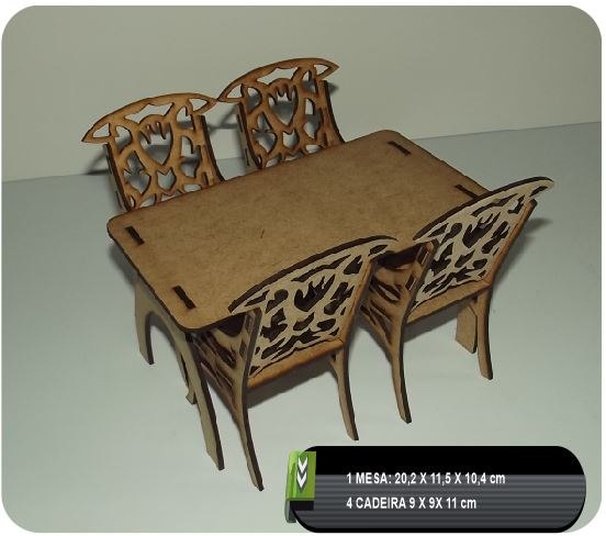 Table And Chairs Free DXF File Free Vectors