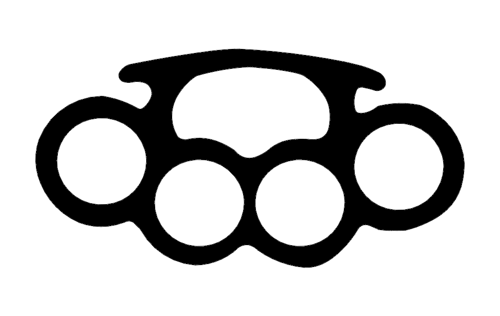 Brass Knuckles 3 Free DXF File Free Vectors