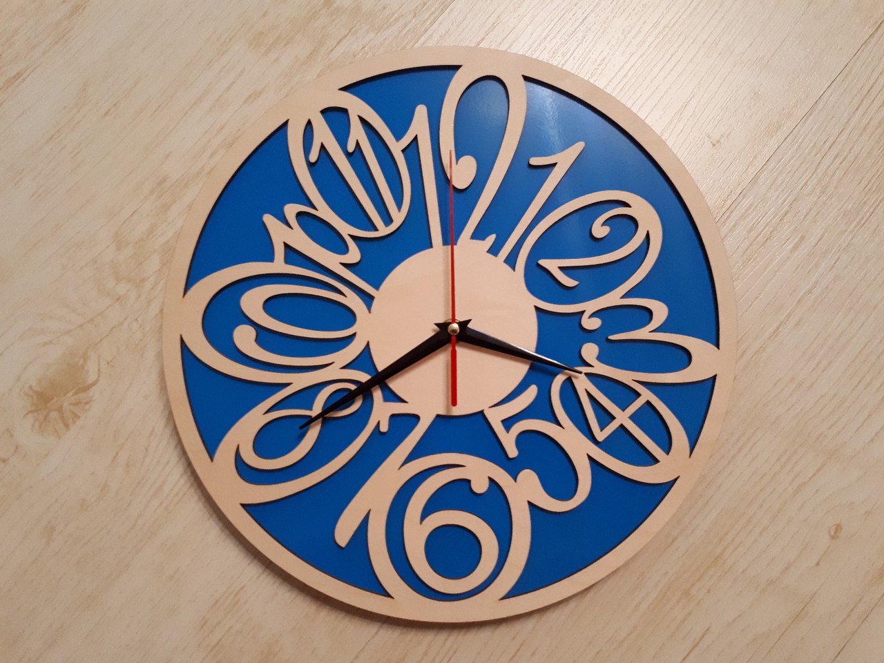 Plywood Clock Face Free DXF File Free Vectors