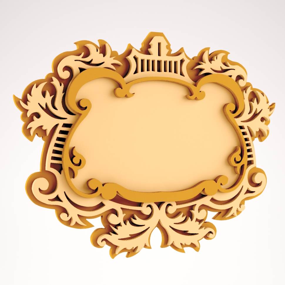 Wooden Mirror Frame Free DXF File Free Vectors