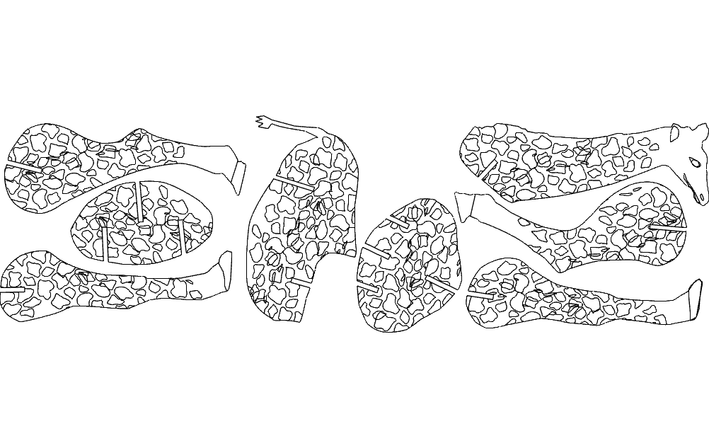 Giraffe With Pattern Free DXF File Free Vectors