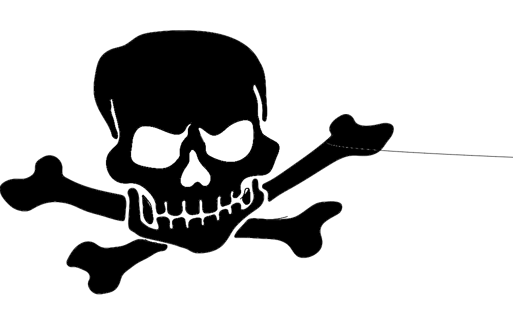 Skull Silhouette Free DXF File Free Vectors