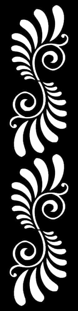 White Color Symmetrical Pattern Free Vector Free Vectors