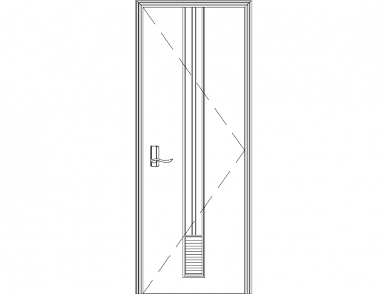 Wonderful Single Door Desig Free DXF File Free Vectors