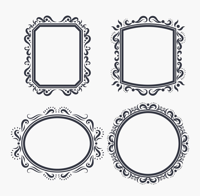 Ornate Frame Vectors Free DXF File Free Vectors