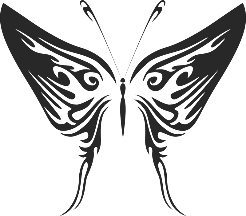 Butterfly Vector Illustration Free DXF File Free Vectors