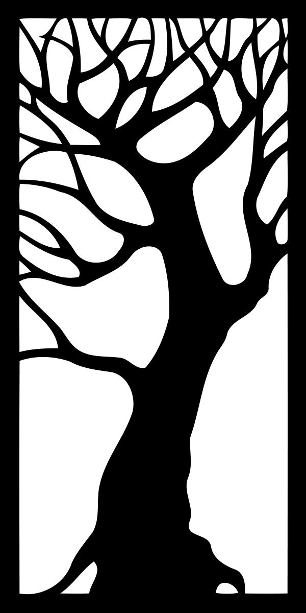 Tree – Decorative Panel Free DXF File Free Vectors