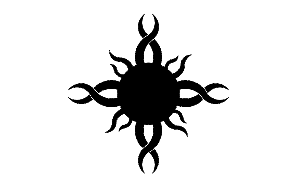 Sun Design Free DXF File Free Vectors