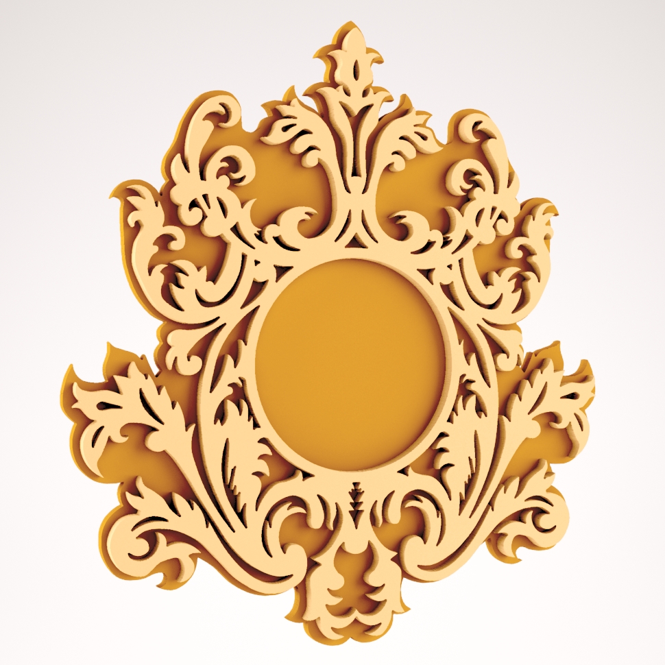 Wall Mirror Frame Design Free DXF File Free Vectors