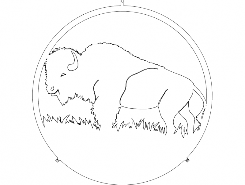 Bufalo 1 Free DXF File Free Vectors