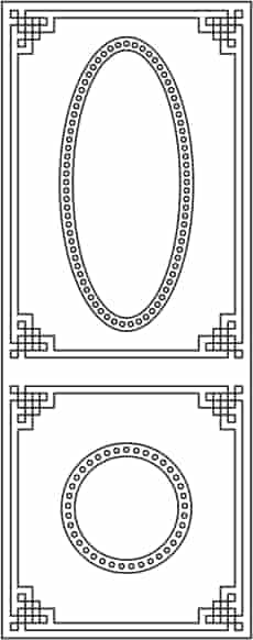 Pattern Door S-013 Free Vector Free Vectors