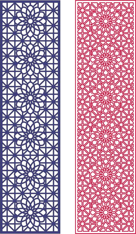 Seamless Curved Star Pattern Design Free DXF File Free Vectors