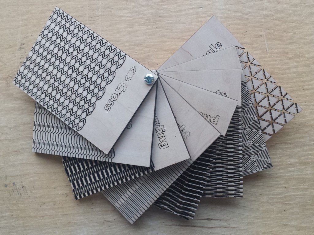Hex Pattern Living Hinge Template For Laser Cut Free DXF File Free Vectors