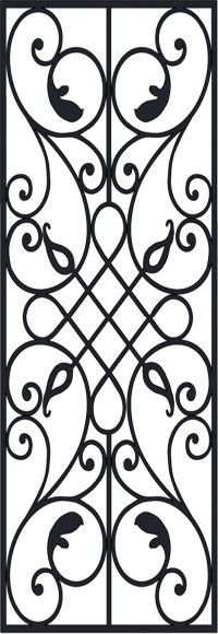 Victorian Iron Pattern Free DXF File Free Vectors