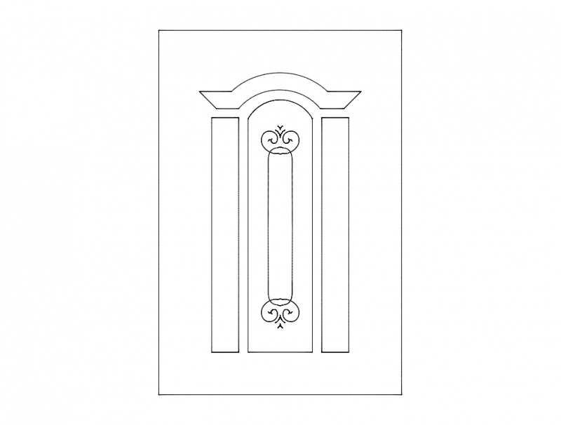 Wooden Door Design Free DXF File Free Vectors