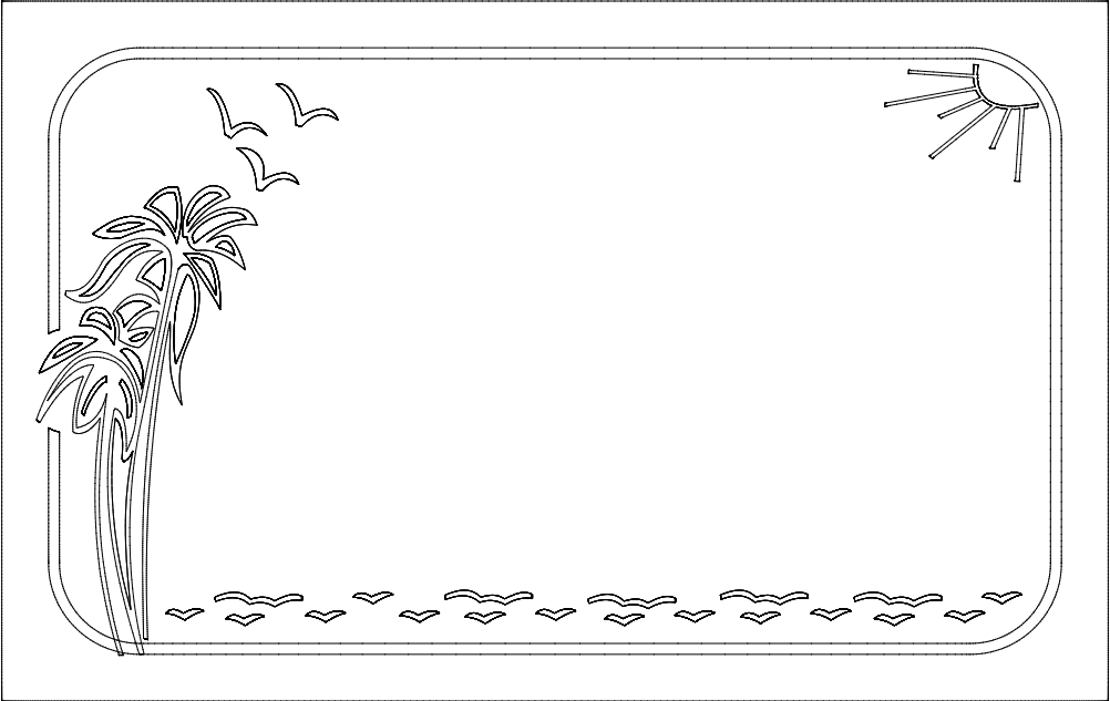 Floral Frame Free DXF File Free Vectors