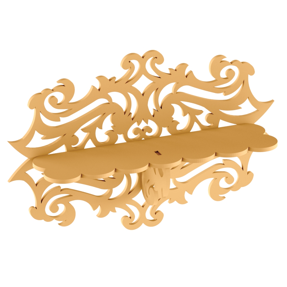 Wooden Shelf Free DXF File Free Vectors