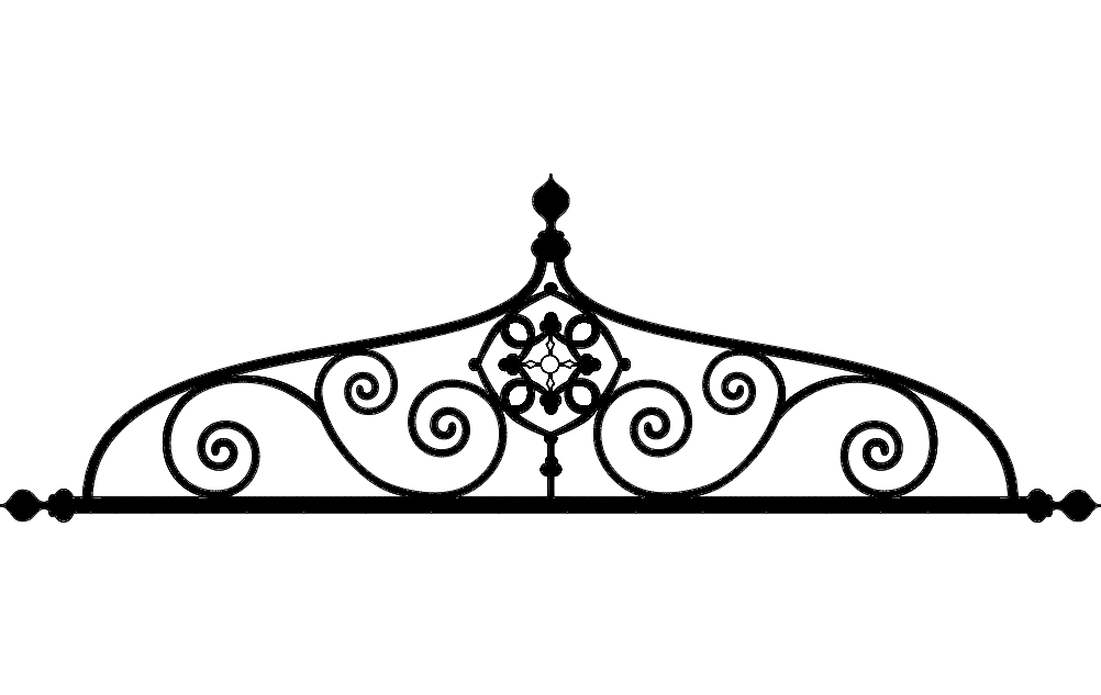 Ironwork Arch Design Free DXF File Free Vectors