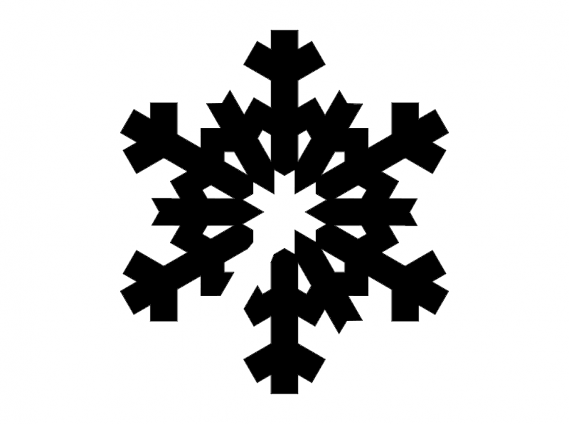 Snowflake Silhouettes Free DXF File Free Vectors