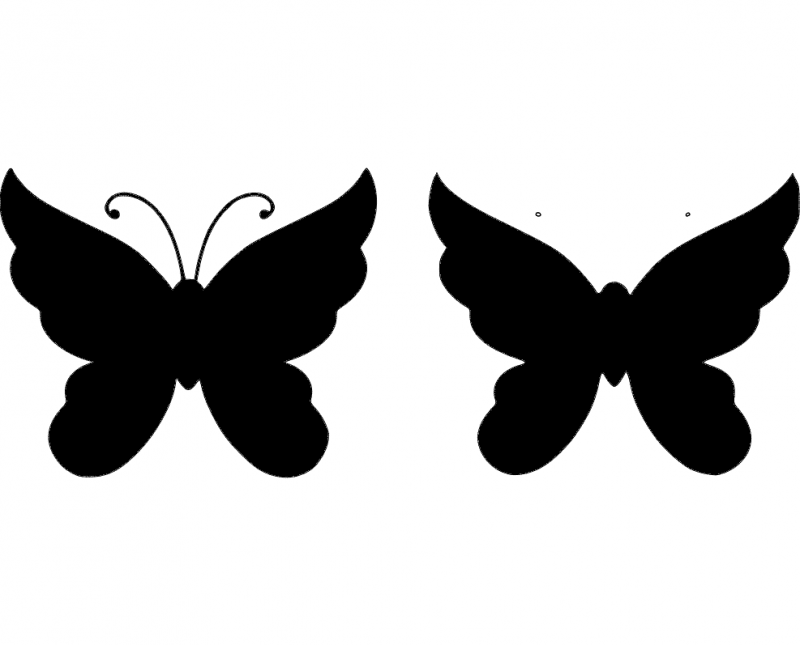 Butterfly 27 Free DXF File Free Vectors