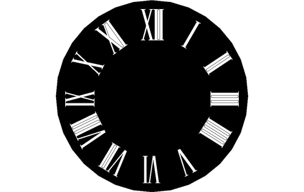 Wall Clock Design Free DXF File Free Vectors