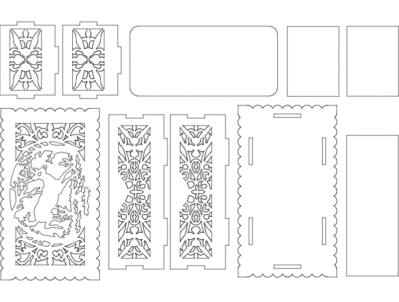 шкатулка Free DXF File Free Vectors
