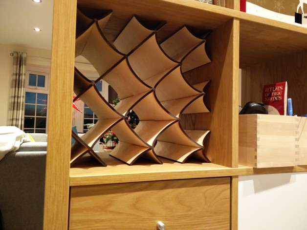 Wine Rack For Ikea Kallax Free DXF File Free Vectors