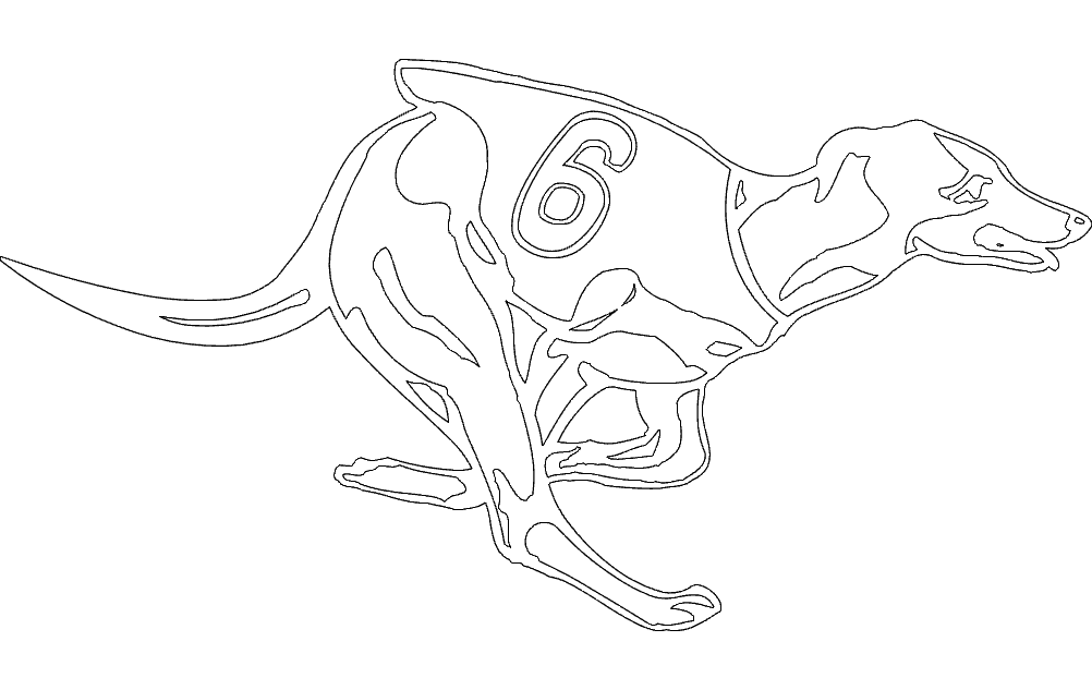Dog Race Silhouette Free DXF File Free Vectors