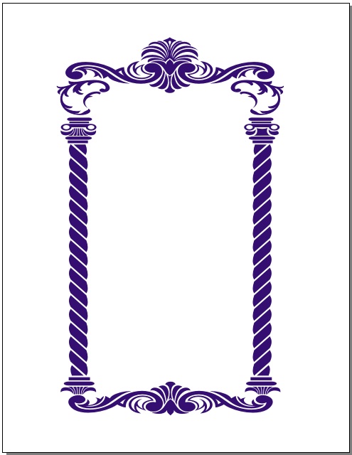 Floral Frame Free DXF File Free Vectors