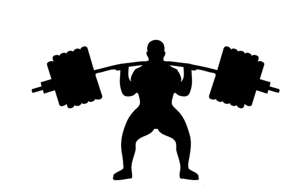 Weightlifting Silhouette Free DXF File Free Vectors