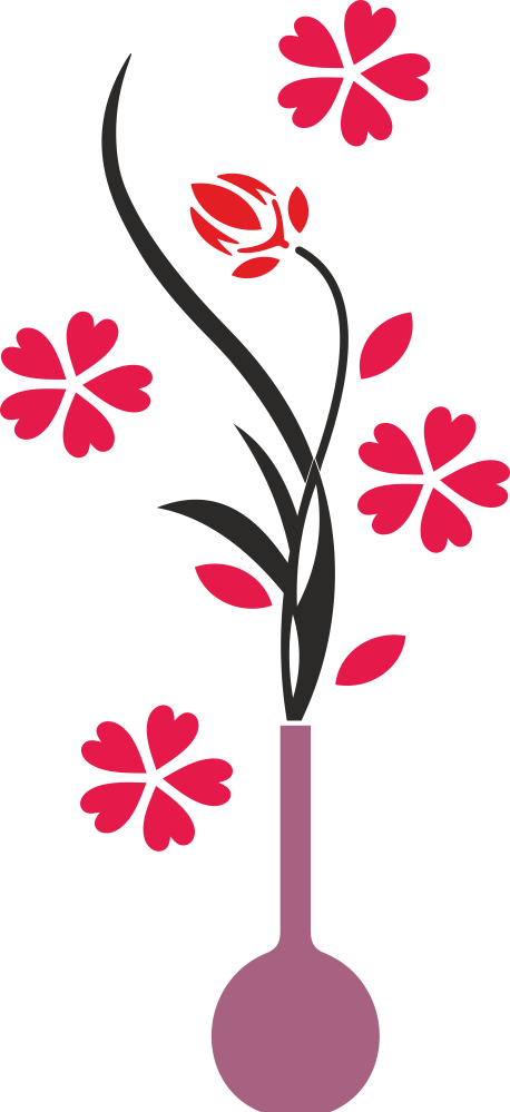 Vase Room Wall Art Free DXF File Free Vectors