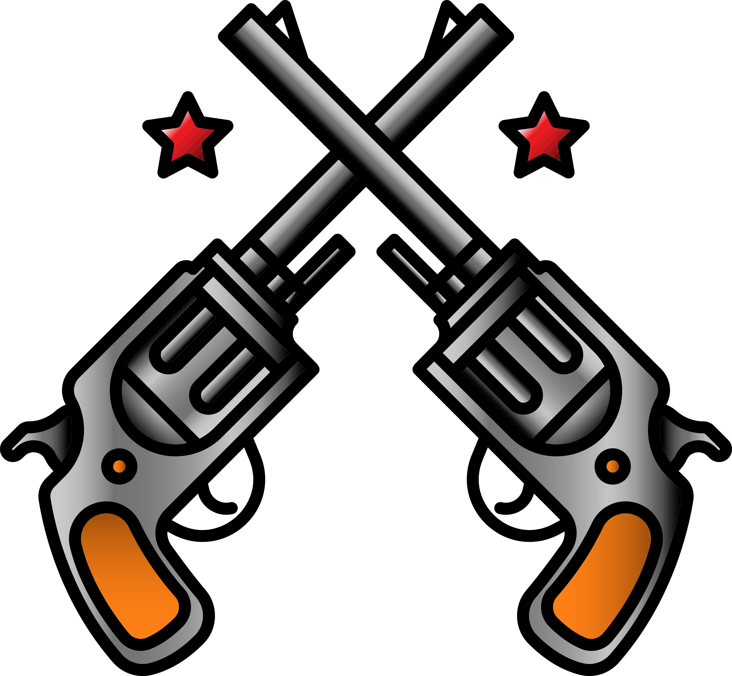 Guns Simple Line Art Svg Free Vectors