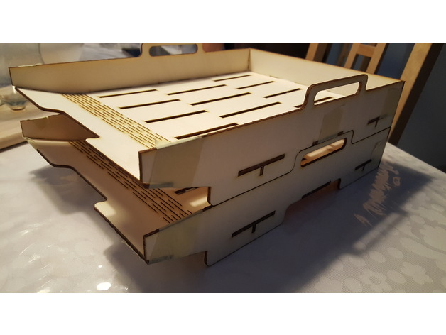 A4 Lade (Stackable Trays) Free DXF File Free Vectors