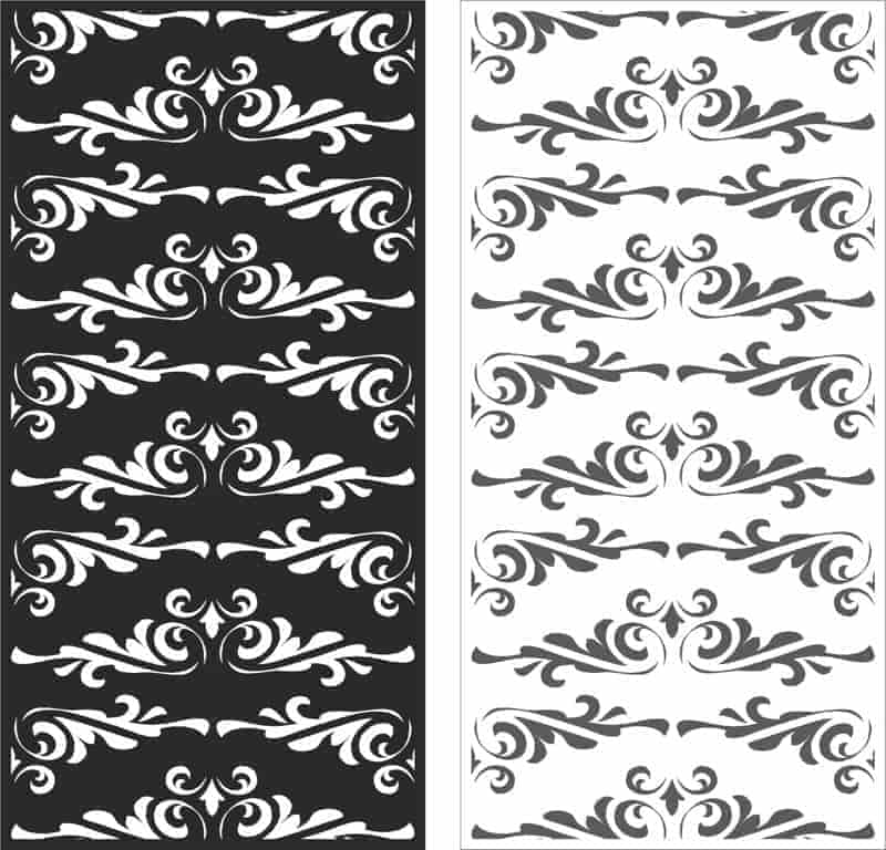 Laser Cut Floral Ornament Pattern Free Vector Free Vectors