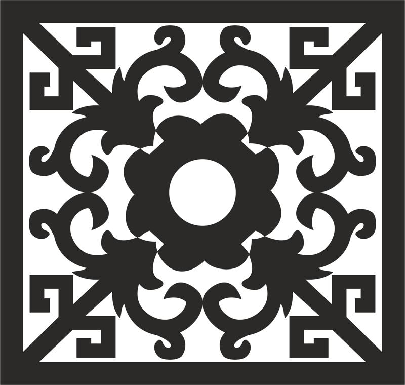 Ornamental Pattern Free DXF File Free Vectors