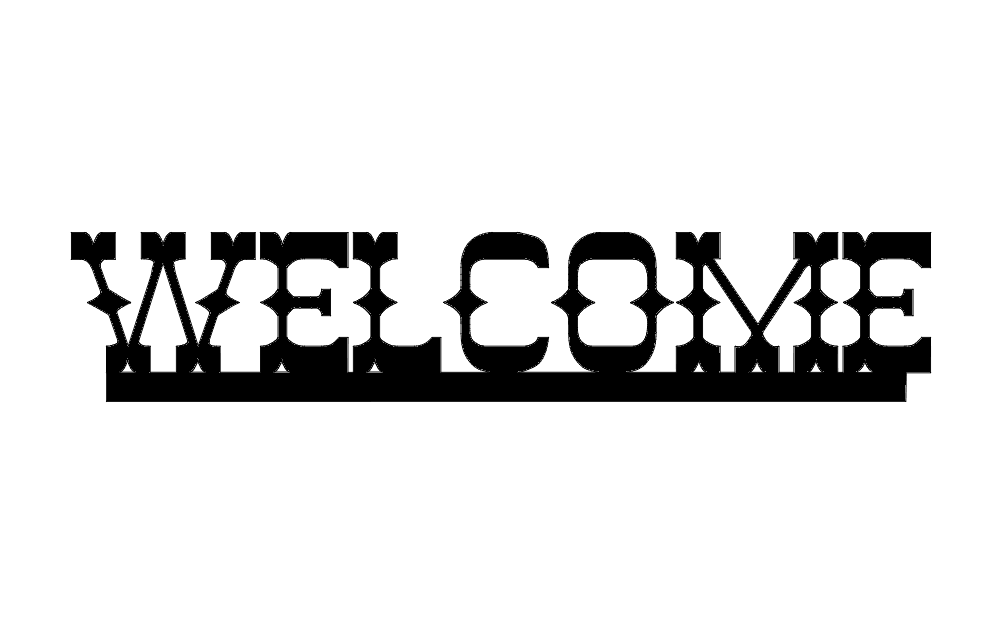 Welcome West Free DXF File Free Vectors
