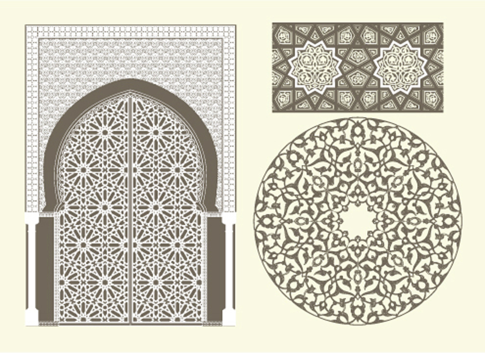Scrollwork Portal Design Free DXF File Free Vectors