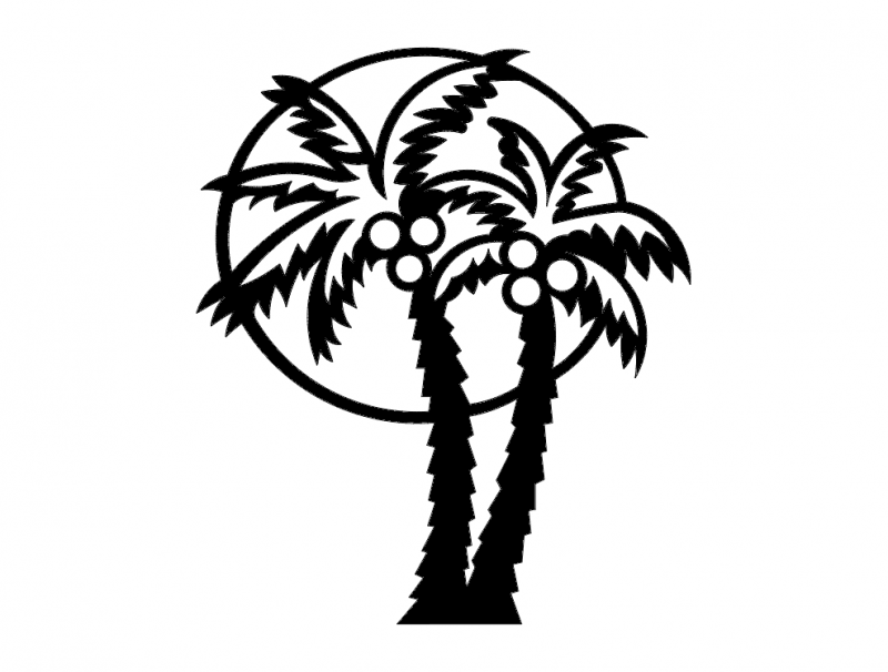 Palm Tree Free DXF File Free Vectors