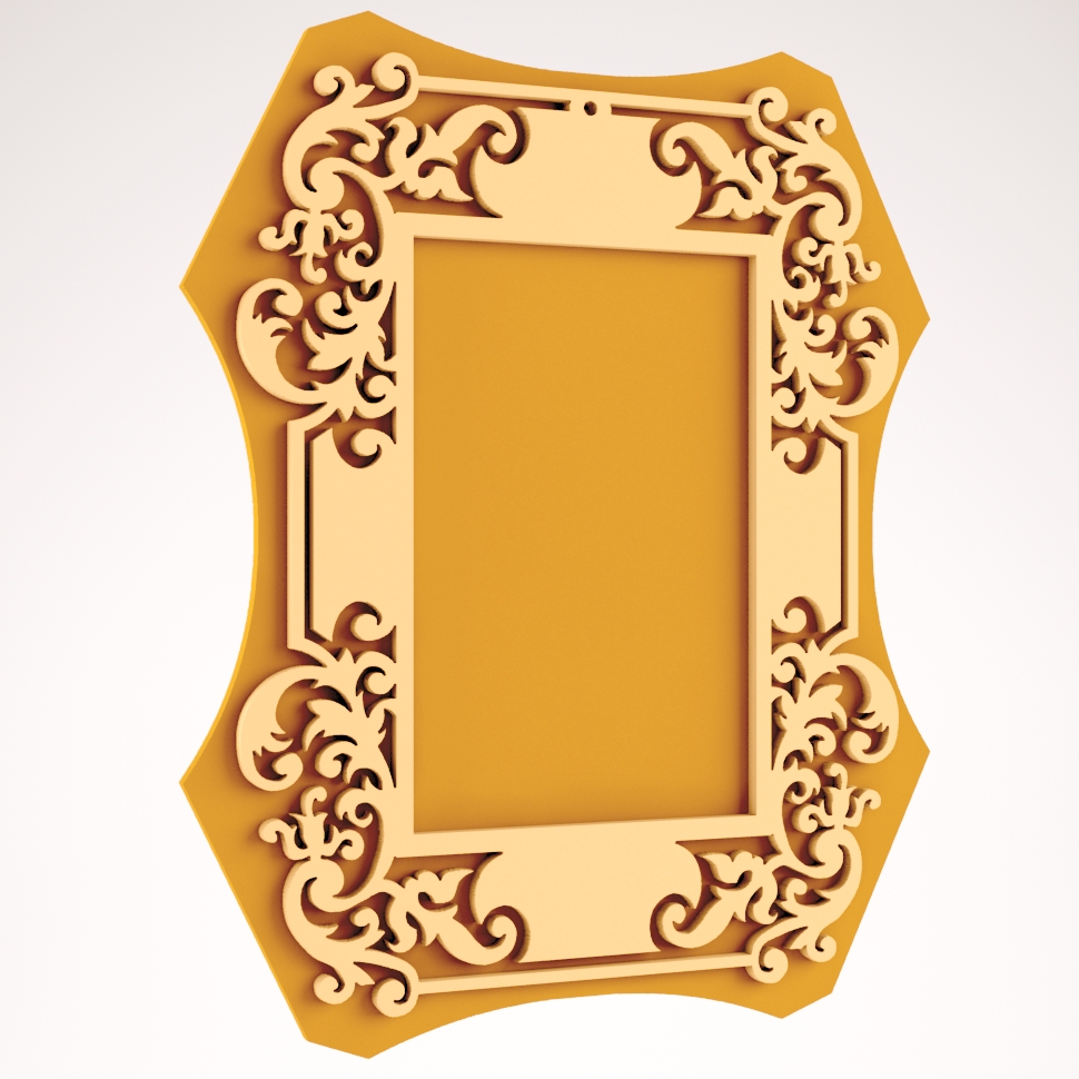 Laser Cut Wood Frame Free DXF File Free Vectors